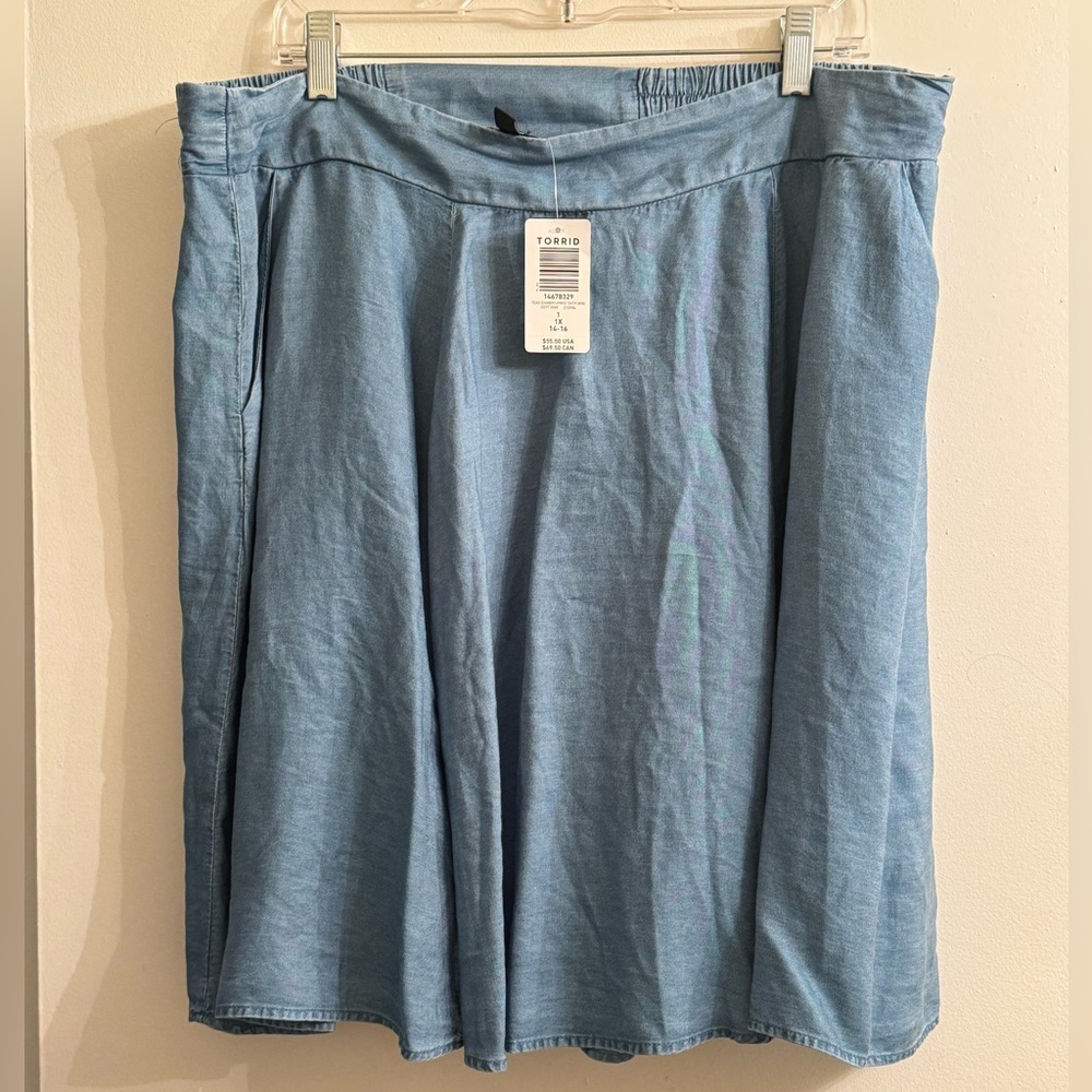 Brand new chambray skirt
